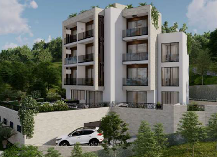 Tivat'ta yeni bir binada daireler